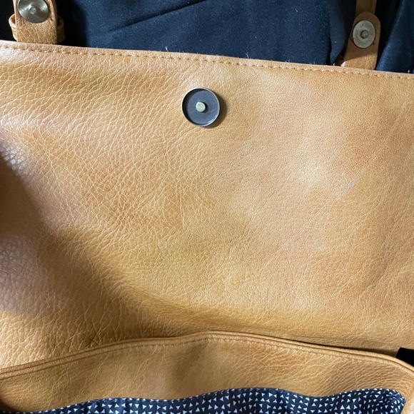GUC ModCloth Convertible Backpack / Crossbody Bag Camel Suede Leather/Vegan Body - Picture 5 of 8